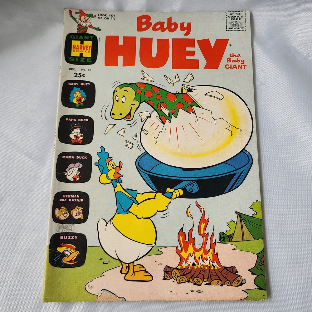 Baby Huey the Baby Giant Comic Book Harvey Giant Size No. 80 December Vintage